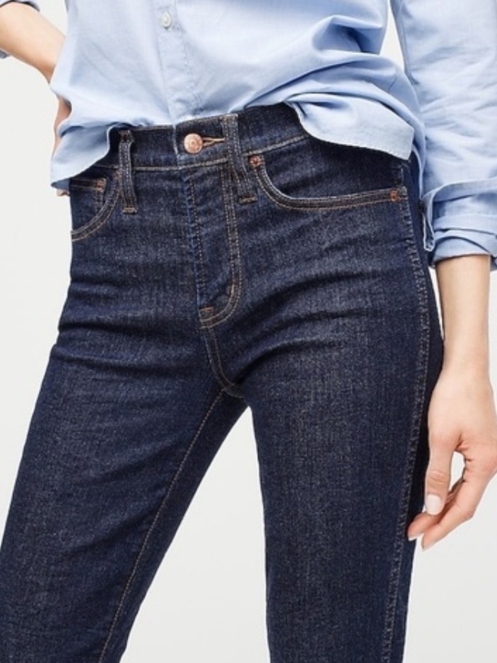 J.Crew 9" Vintage Slim-Straight Jeans in Dark Indigo size 29